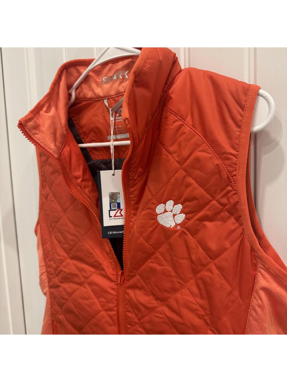 New Cutter & Buck Medium Clemson Embroidered Vest